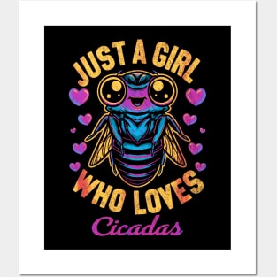 Just a girl who loves cicadas Posters and Art